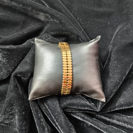 B42 Women's Exquisite 18K Gold-Plated Bracelet with Stones